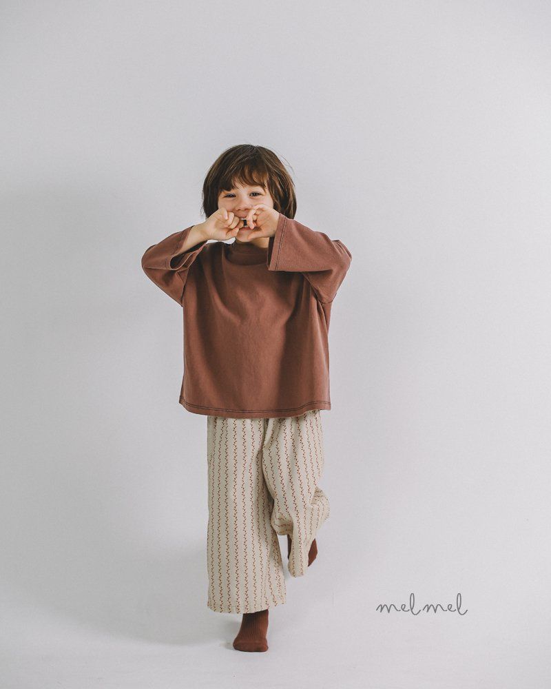 Melmel - Korean Children Fashion - #fashionkids - Overfit Stitch Tee - 8