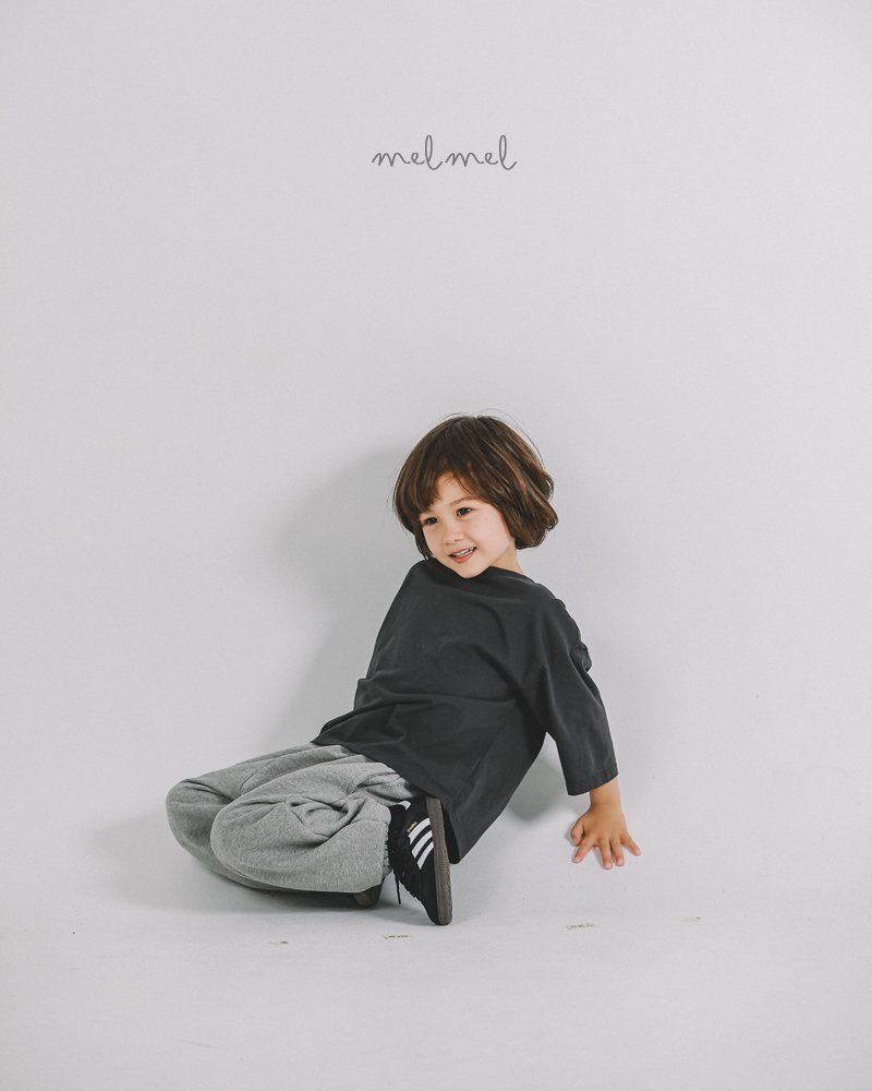 Melmel - Korean Children Fashion - #kidsshorts - Natural Midi Tee - 8