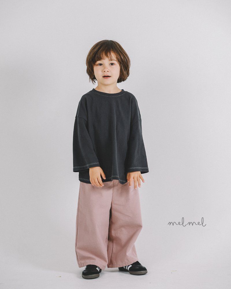 Melmel - Korean Children Fashion - #kidsshorts - Wide Ankle Pants - 3