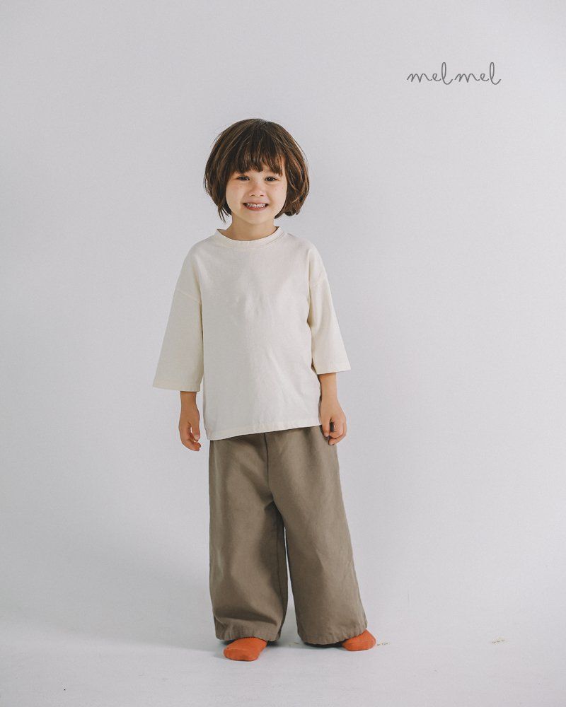 Melmel - Korean Children Fashion - #kidsshorts - Wide Ankle Pants - 4