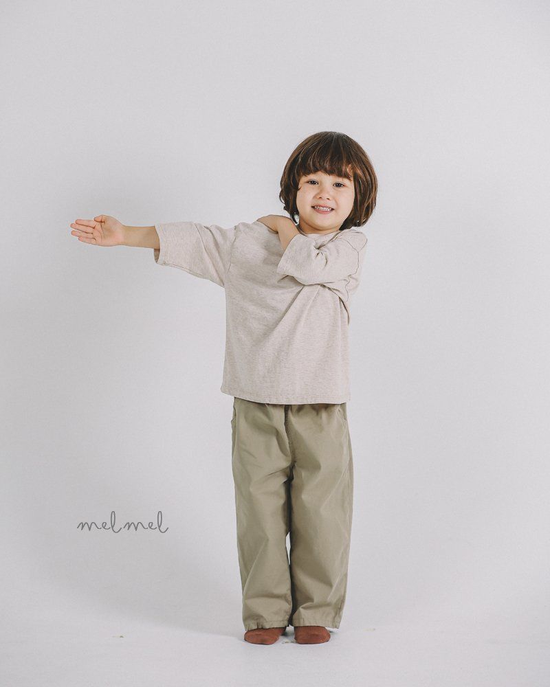 Melmel - Korean Children Fashion - #kidzfashiontrend - Natural Midi Tee - 10