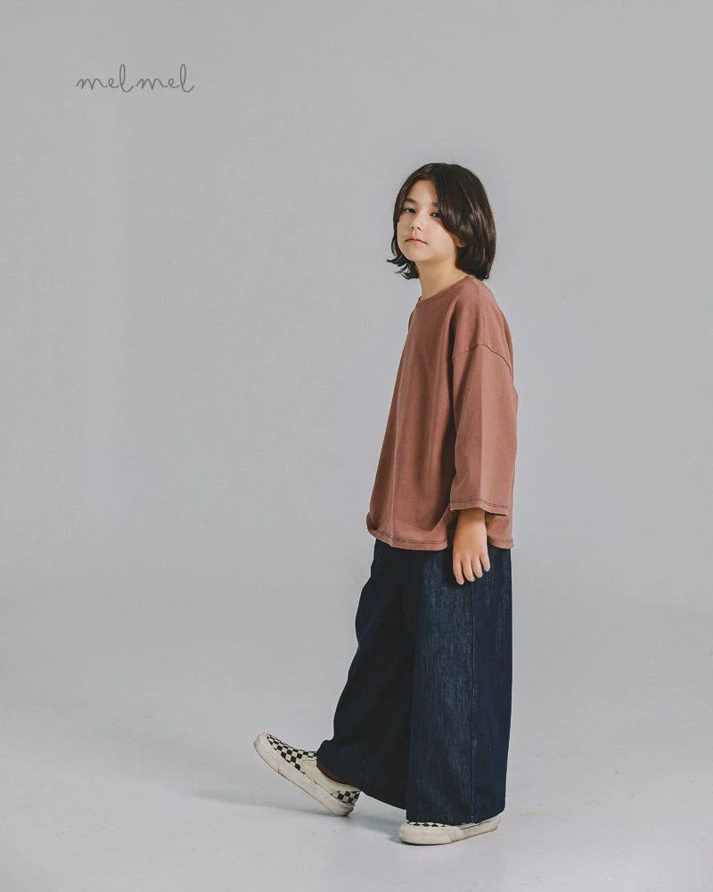 Melmel - Korean Children Fashion - #kidzfashiontrend - Non Fade Denim Pants - 9