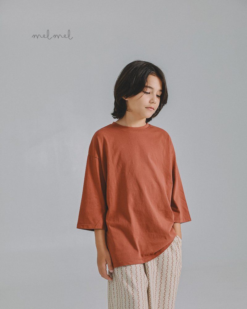 Melmel - Korean Children Fashion - #littlefashionista - Natural Midi Tee - 12