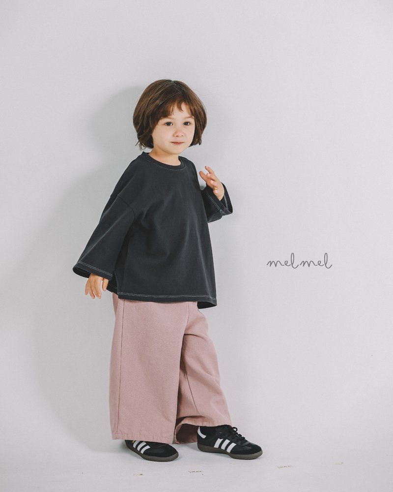 Melmel - Korean Children Fashion - #littlefashionista - Wide Ankle Pants - 7