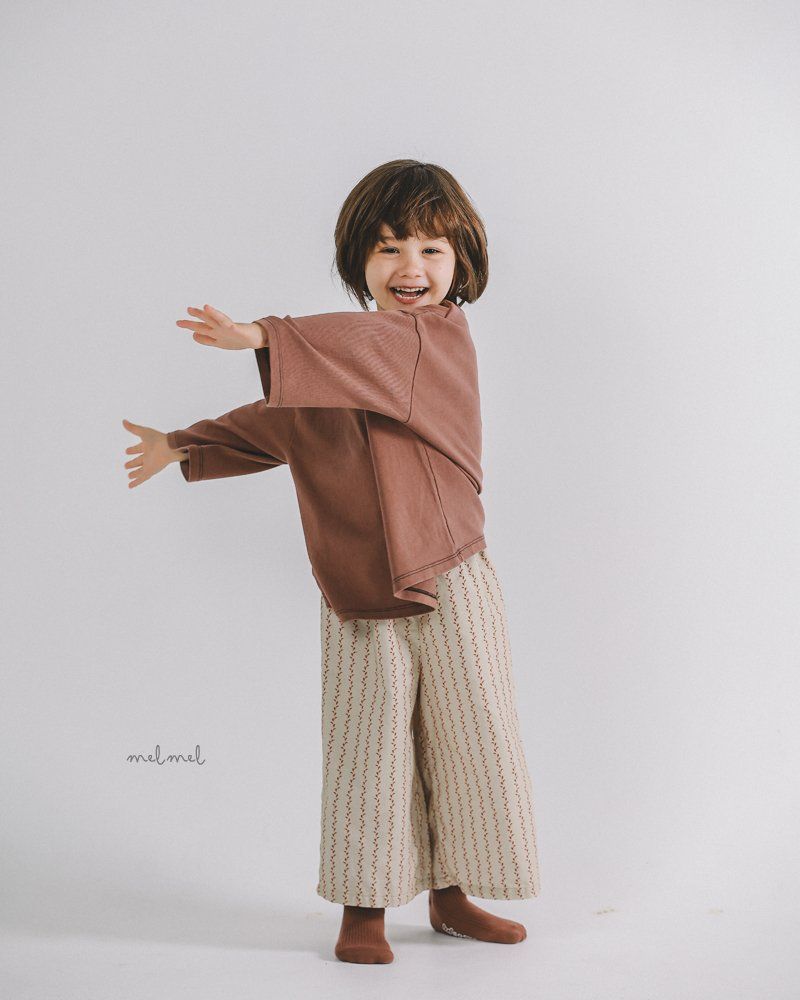 Melmel - Korean Children Fashion - #magicofchildhood - Stripe Wide Pants - 9