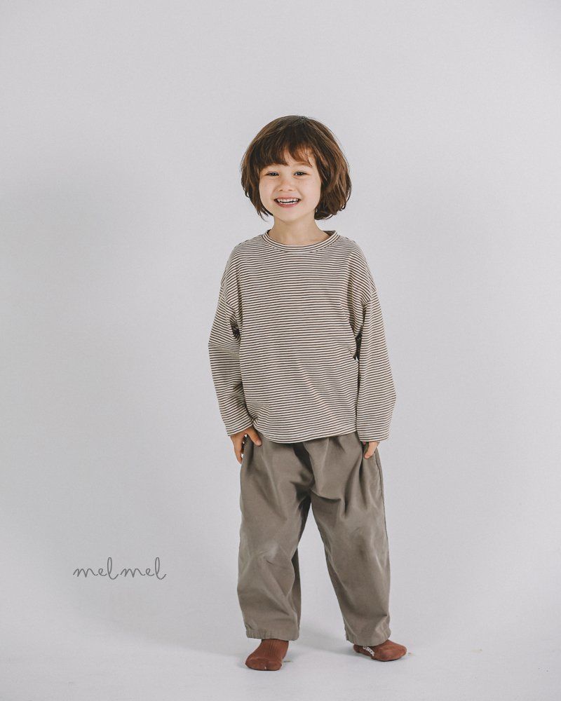 Melmel - Korean Children Fashion - #prettylittlegirls - Corduroy Baggy Pants - 7