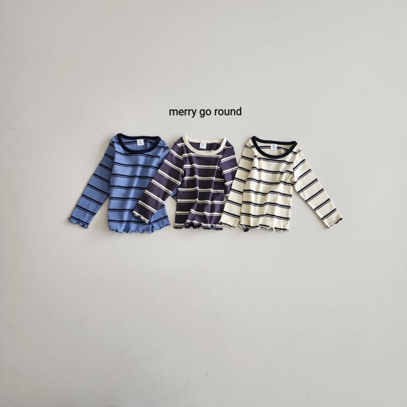 Merry Go Round - Korean Children Fashion - #Kfashion4kids - Stripe Tee