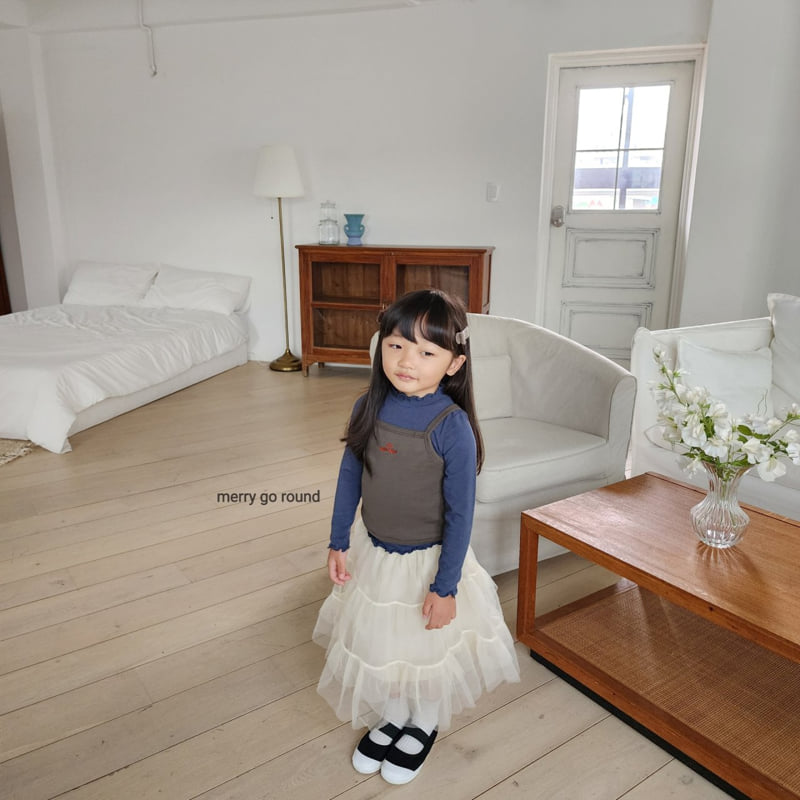 Merry Go Round - Korean Children Fashion - #Kfashion4kids - Frill Mesh Skirt - 9