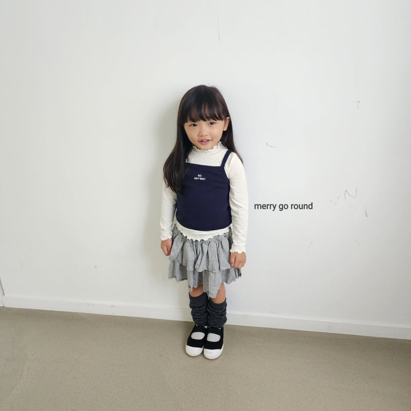 Merry Go Round - Korean Children Fashion - #childofig - So Sleeveless Tee - 3