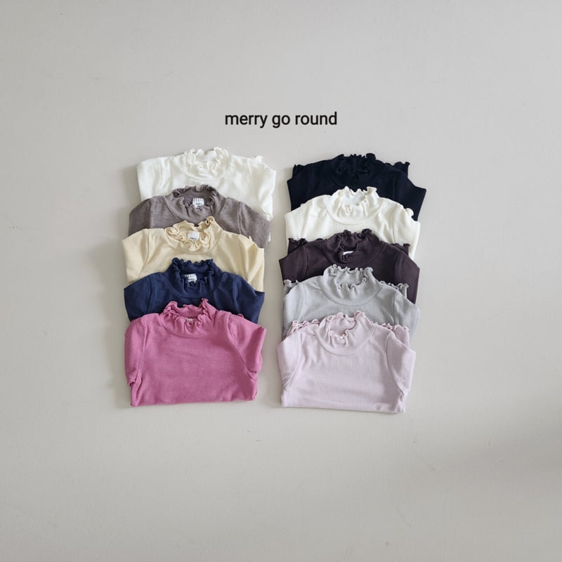 Merry Go Round - Korean Children Fashion - #designkidswear - Jelly Single Half Turtleneck Tee