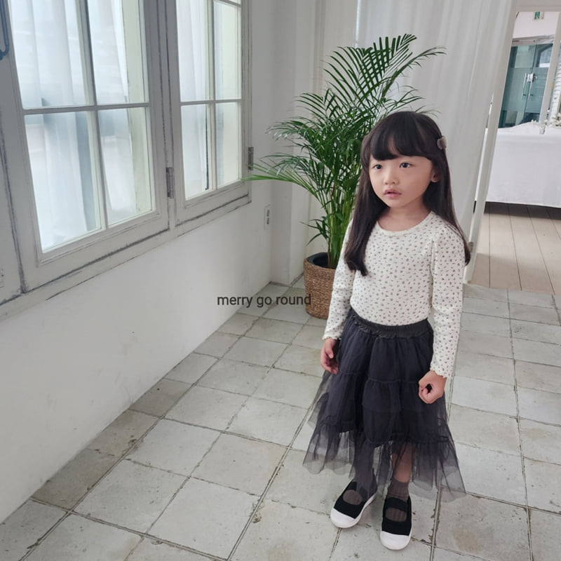 Merry Go Round - Korean Children Fashion - #designkidswear - Pincoat Puff Tee - 8