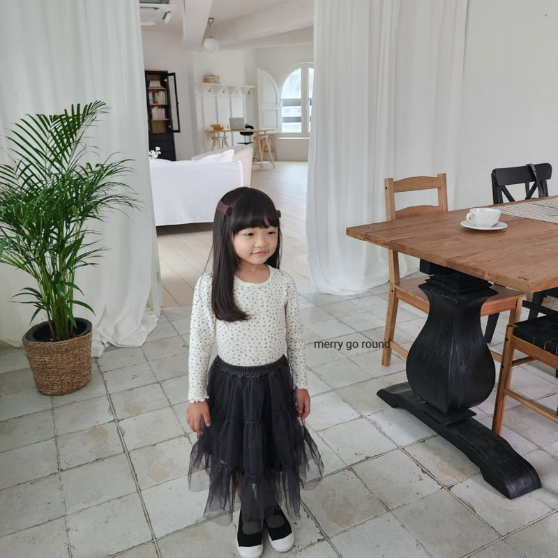 Merry Go Round - Korean Children Fashion - #discoveringself - Pincoat Puff Tee - 9