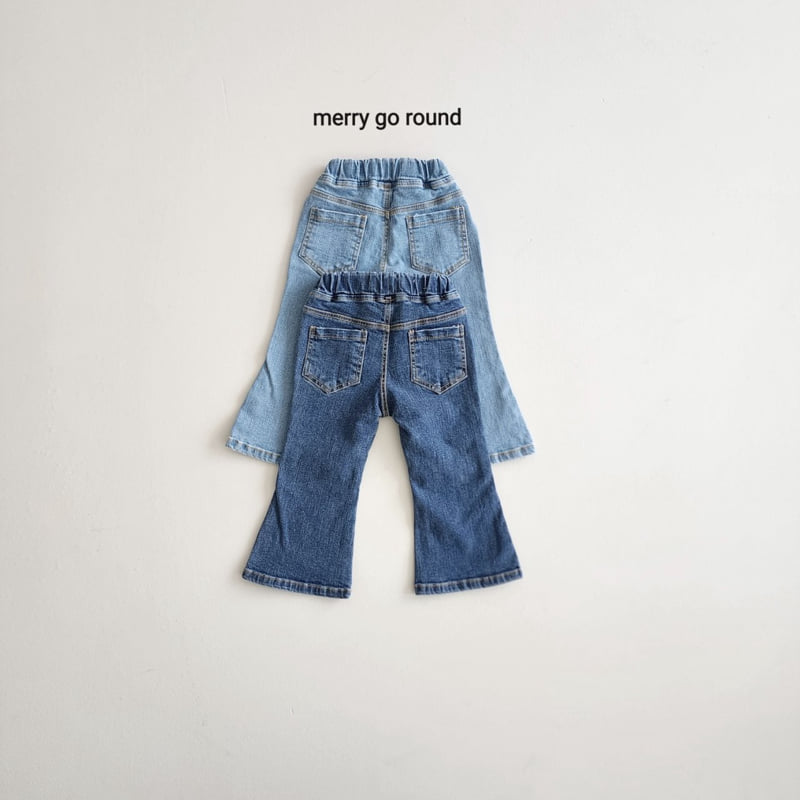 Merry Go Round - Korean Children Fashion - #discoveringself - Pocket Bootscut Jeans - 3