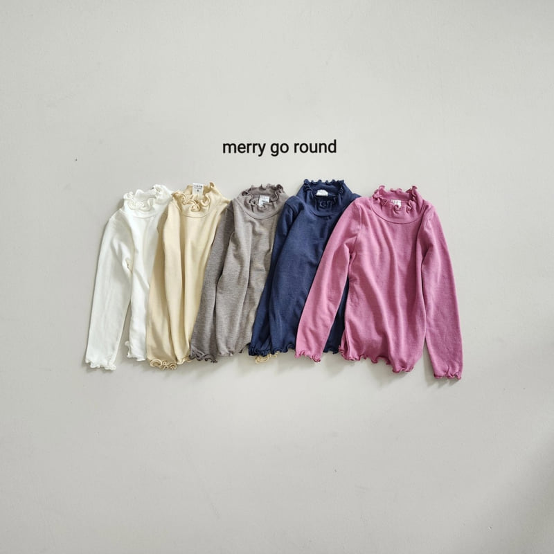 Merry Go Round - Korean Children Fashion - #fashionkids - Jelly Single Half Turtleneck Tee - 3