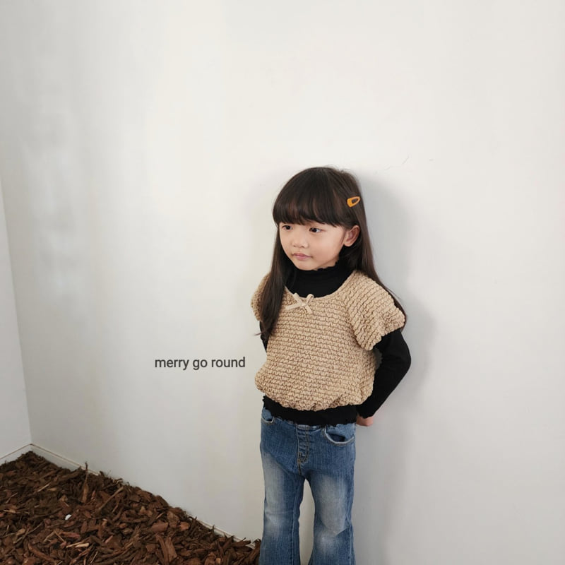 Merry Go Round - Korean Children Fashion - #kidsshorts - Jay Ribbon Vest - 8