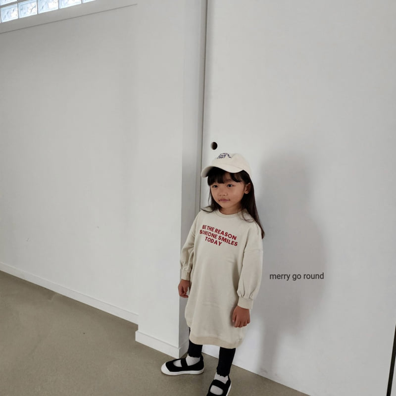 Merry Go Round - Korean Children Fashion - #kidsshorts - Long Sweatshirts One-piece - 5