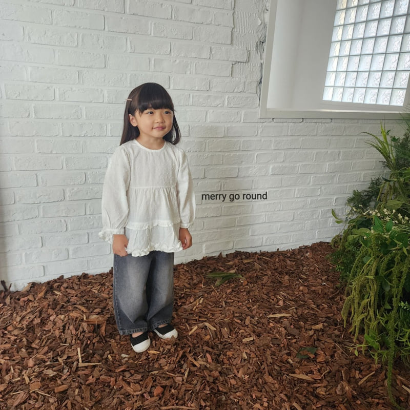 Merry Go Round - Korean Children Fashion - #kidzfashiontrend - Snow Flower Blouse - 5