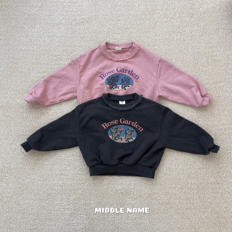 Middle Name - Korean Children Fashion - #Kfashion4kids - Rose Lace Sweatshirts