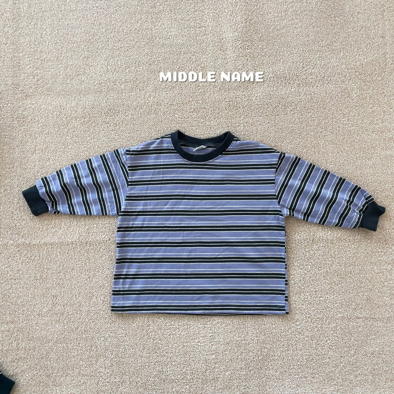 Middle Name - Korean Children Fashion - #Kfashion4kids - Bori Multi Stripe Tee - 8