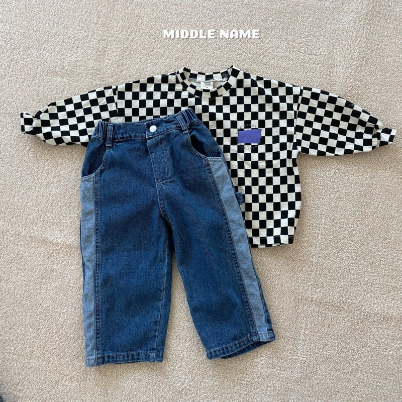 Middle Name - Korean Children Fashion - #childofig - M Check Tee - 7