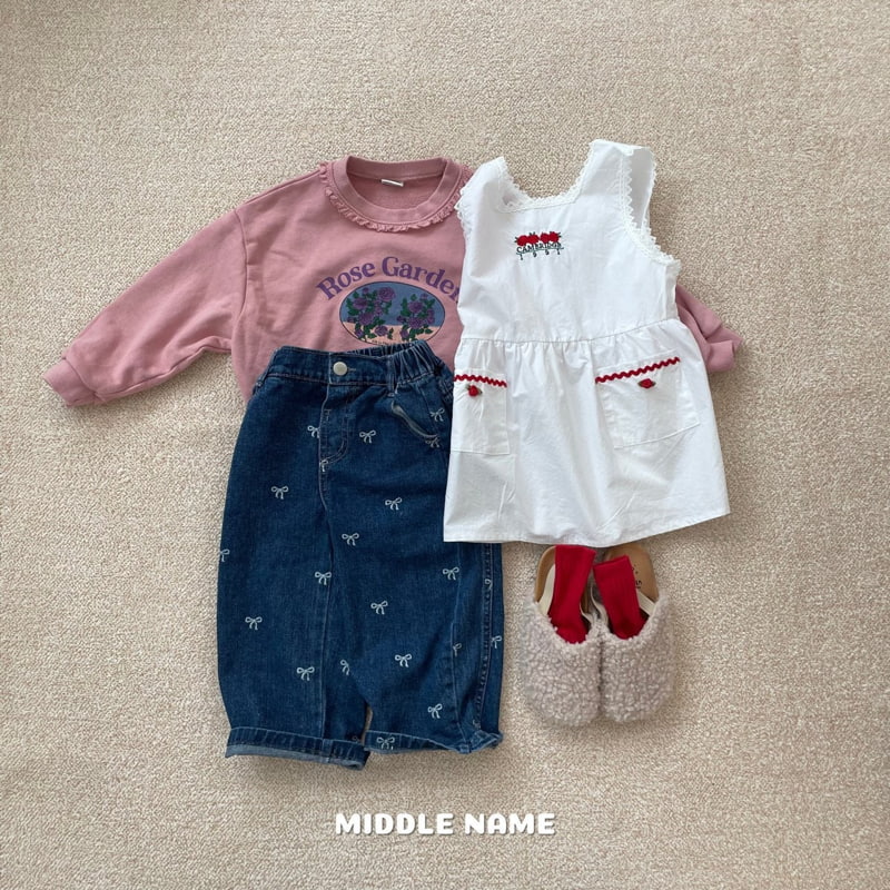 Middle Name - Korean Children Fashion - #stylishchildhood - Embroidery Lace One-pice - 4