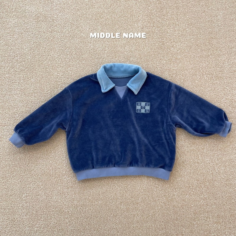 Middle Name - Korean Children Fashion - #childofig - Veloure Collar Tee - 3