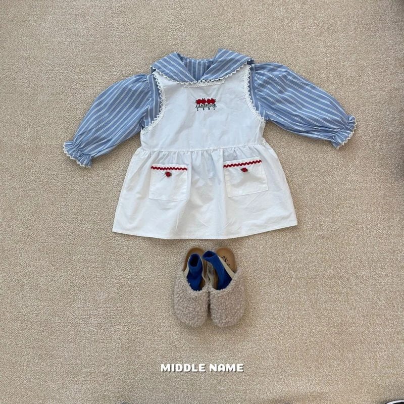 Middle Name - Korean Children Fashion - #childrensboutique - Sailor Embroidery Blouse - 12