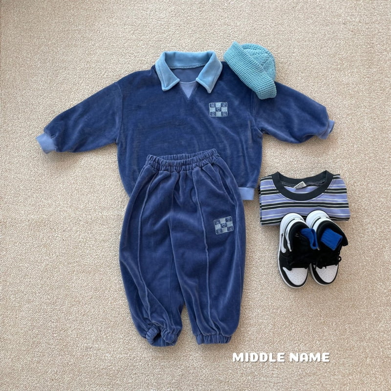 Middle Name - Korean Children Fashion - #discoveringself - Veloure Collar Tee - 6