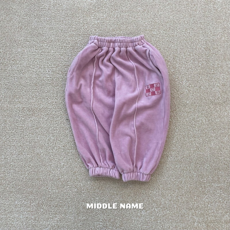 Middle Name - Korean Children Fashion - #fashionkids - Veloure Pintuck Embroidery Pants - 2