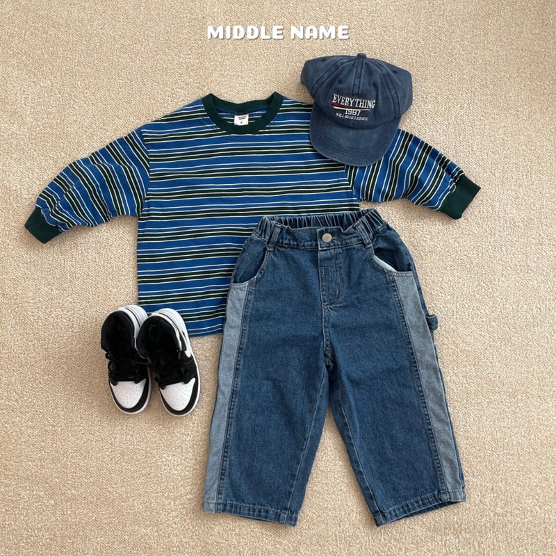 Middle Name - Korean Children Fashion - #discoveringself - Bori Multi Stripe Tee - 4