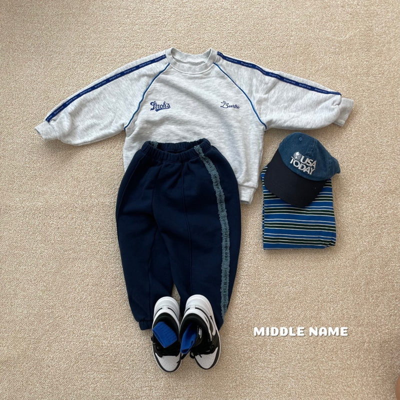 Middle Name - Korean Children Fashion - #fashionkids - Towel Tape Pants - 4