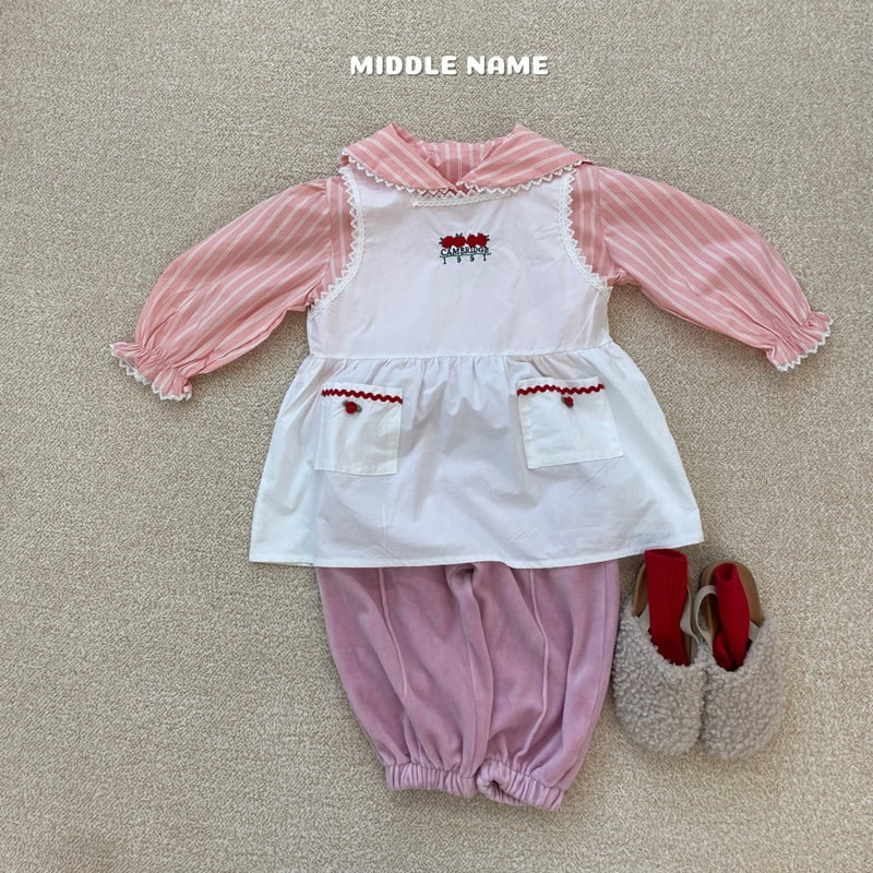 Middle Name - Korean Children Fashion - #kidzfashiontrend - Embroidery Lace One-pice - 11