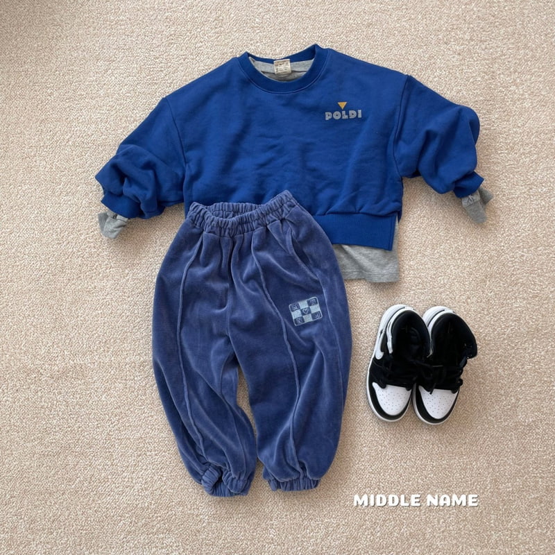 Middle Name - Korean Children Fashion - #kidzfashiontrend - Veloure Pintuck Embroidery Pants - 5