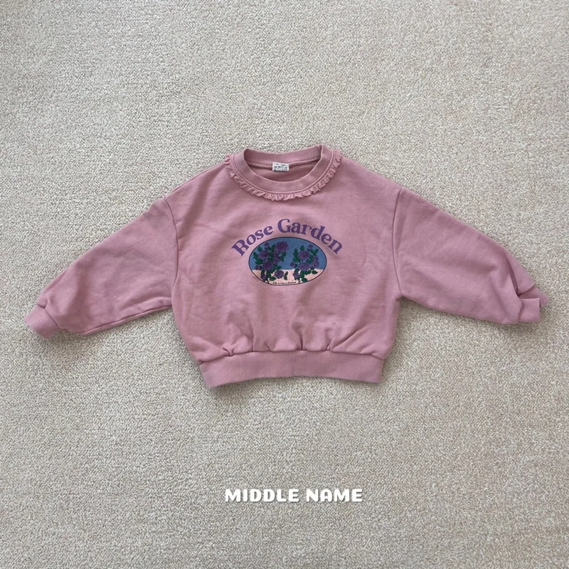 Middle Name - Korean Children Fashion - #littlefashionista - Rose Lace Sweatshirts - 2