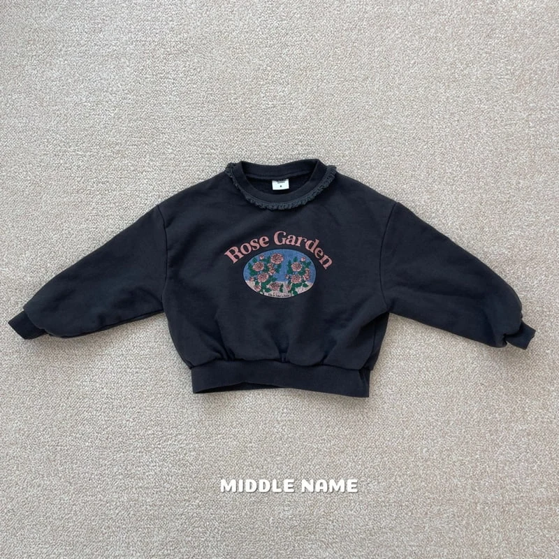 Middle Name - Korean Children Fashion - #magicofchildhood - Rose Lace Sweatshirts - 3