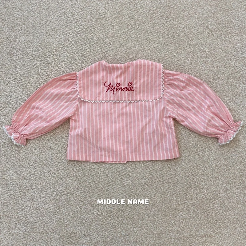 Middle Name - Korean Children Fashion - #magicofchildhood - Sailor Embroidery Blouse - 5