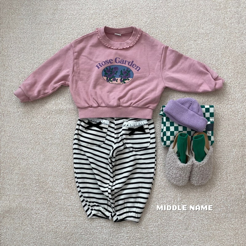 Middle Name - Korean Children Fashion - #minifashionista - Waffle Ribbon Pants - 3