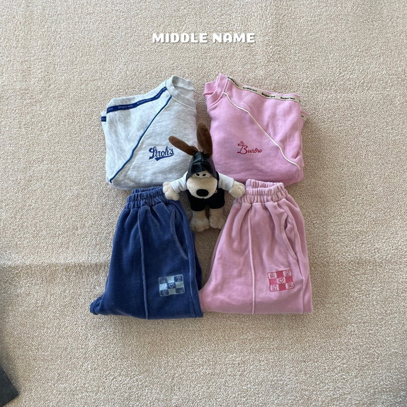 Middle Name - Korean Children Fashion - #minifashionista - Veloure Pintuck Embroidery Pants - 9