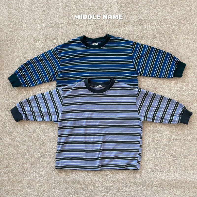 Middle Name - Korean Children Fashion - #minifashionista - Bori Multi Stripe Tee - 11