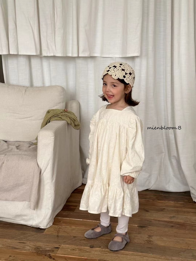 Mienbloom B - Korean Children Fashion - #childofig - Square Lace One-piece - 2