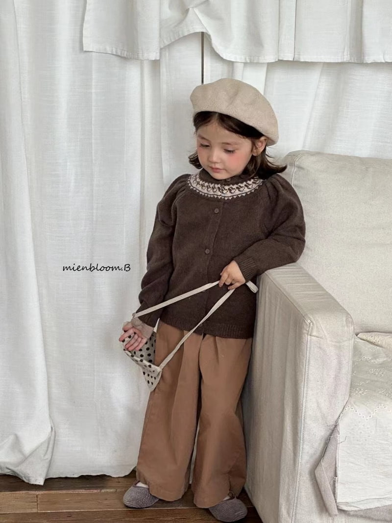 Mienbloom B - Korean Children Fashion - #childofig - Point Knit Cardigan