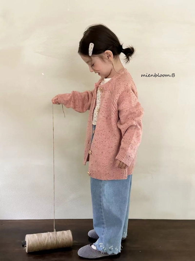 Mienbloom B - Korean Children Fashion - #childofig - Embroidery Denim Pants - 6