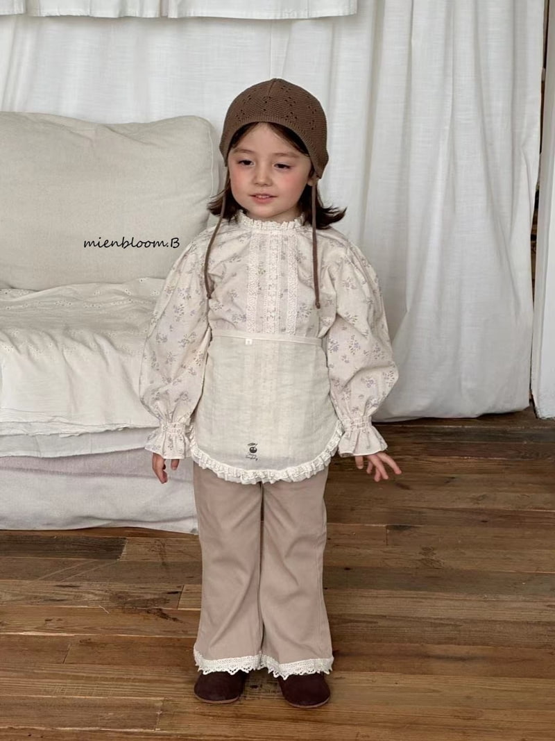 Mienbloom B - Korean Children Fashion - #childofig - Lace Bootscut Pants - 2