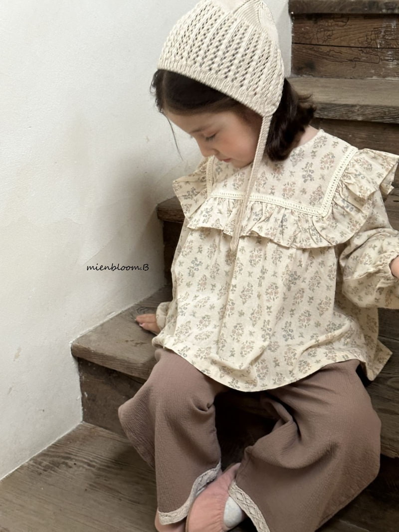 Mienbloom B - Korean Children Fashion - #designkidswear - Square Flower Blouse - 12