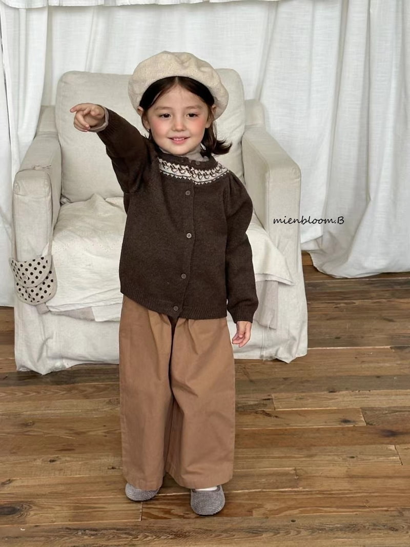 Mienbloom B - Korean Children Fashion - #designkidswear - Point Knit Cardigan - 4