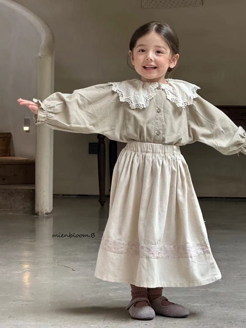 Mienbloom B - Korean Children Fashion - #discoveringself - Line Long Skirt - 7