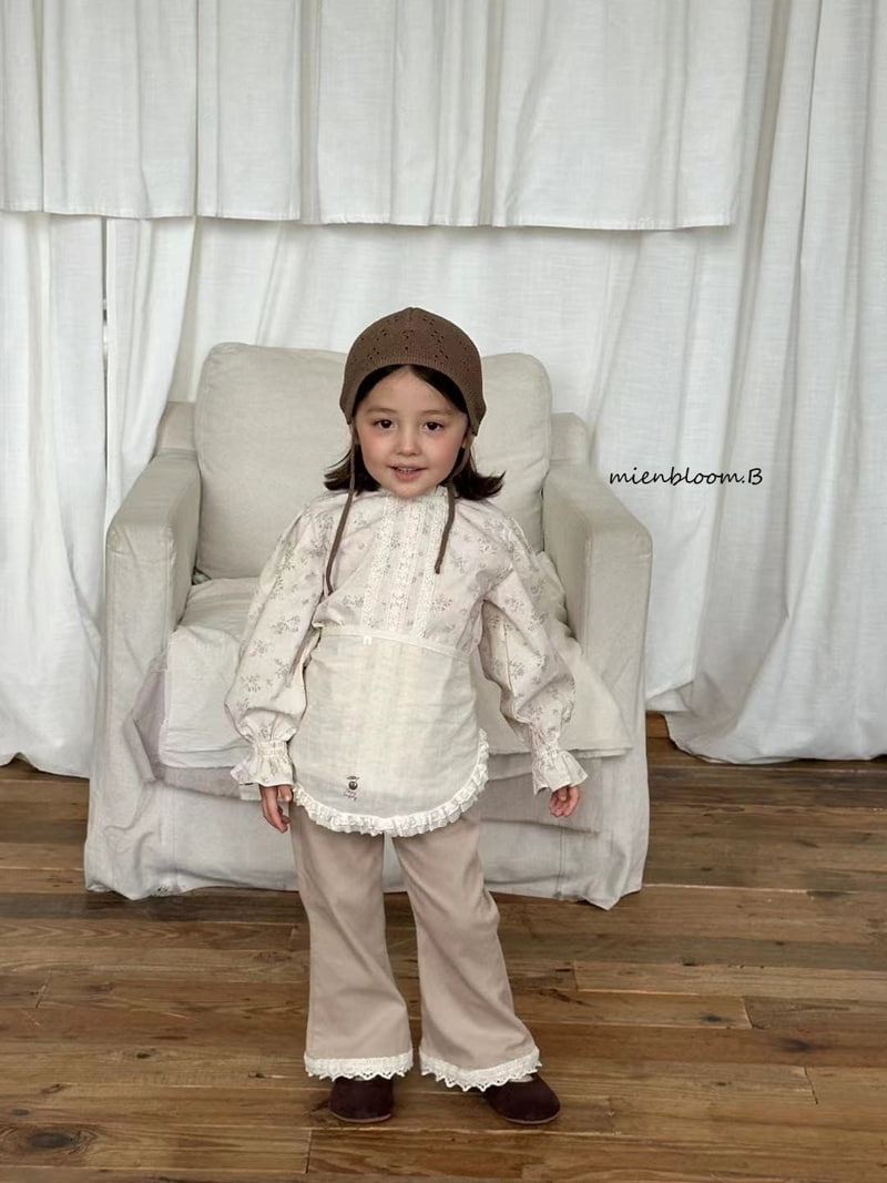 Mienbloom B - Korean Children Fashion - #discoveringself - Lace Bootscut Pants - 5