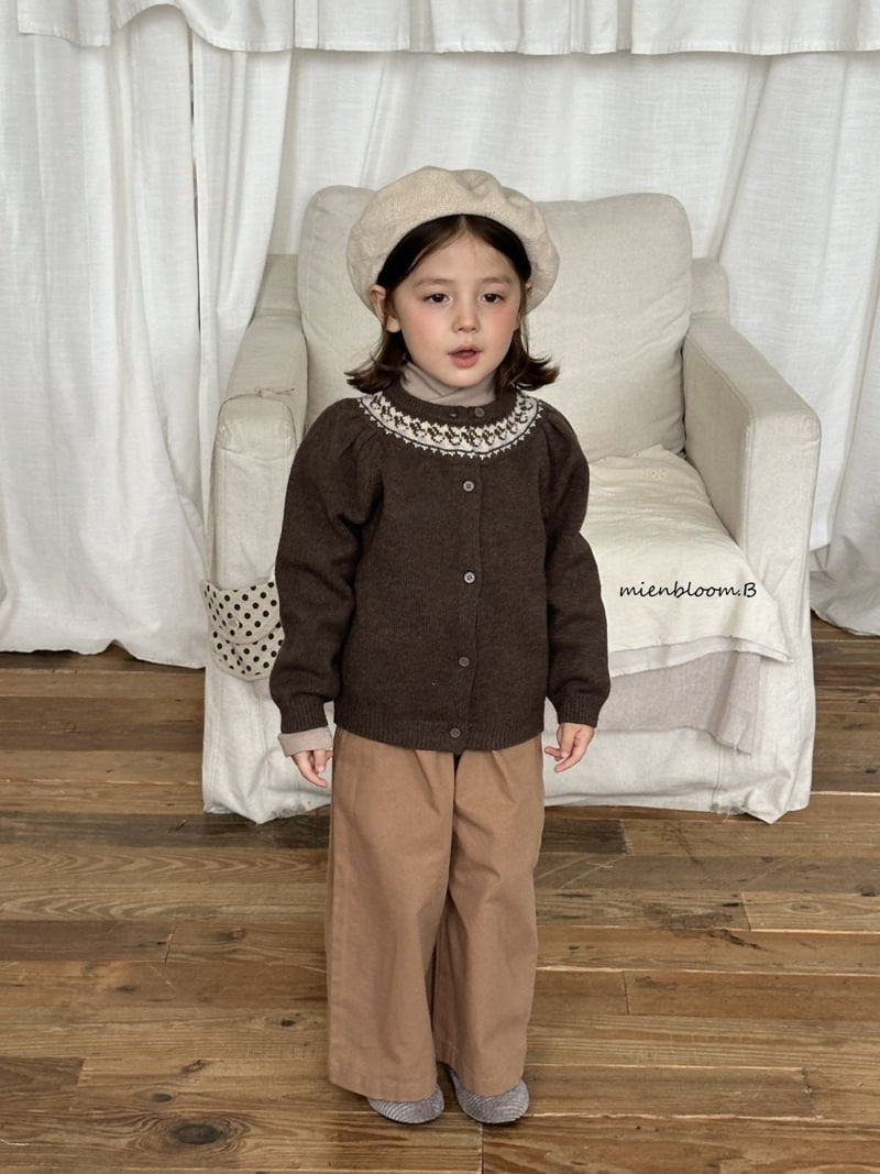 Mienbloom B - Korean Children Fashion - #fashionkids - Point Knit Cardigan - 5