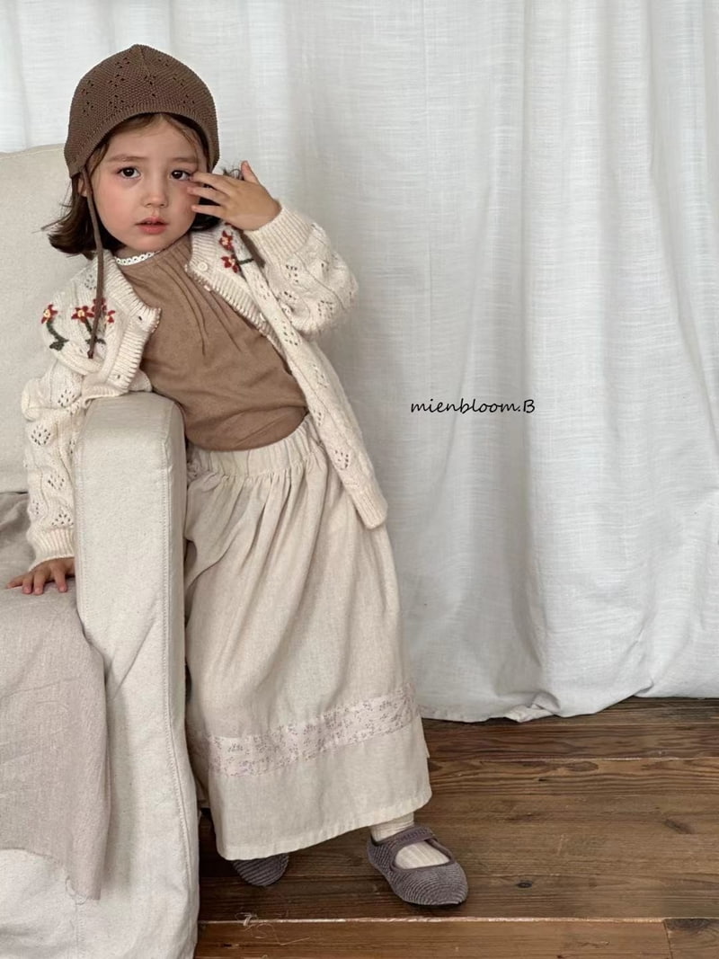 Mienbloom B - Korean Children Fashion - #fashionkids - Eyelet Pintuck Tee - 11