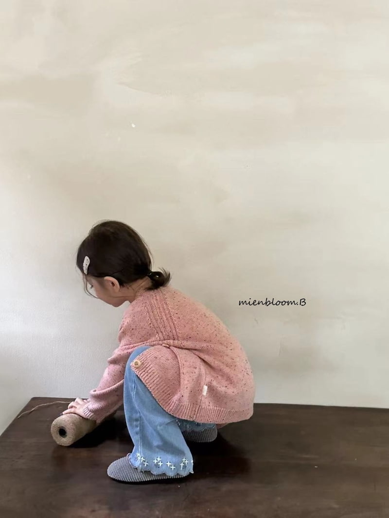 Mienbloom B - Korean Children Fashion - #fashionkids - Embroidery Denim Pants - 10